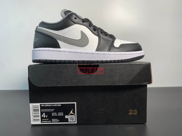 Giày Nike Air Jordan 1 Low Black White Grey Like Auth