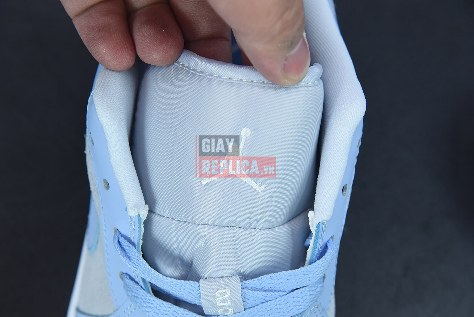 Giày Nike Air Jordan 1 Low Football Grey Aluminium Like Auth
