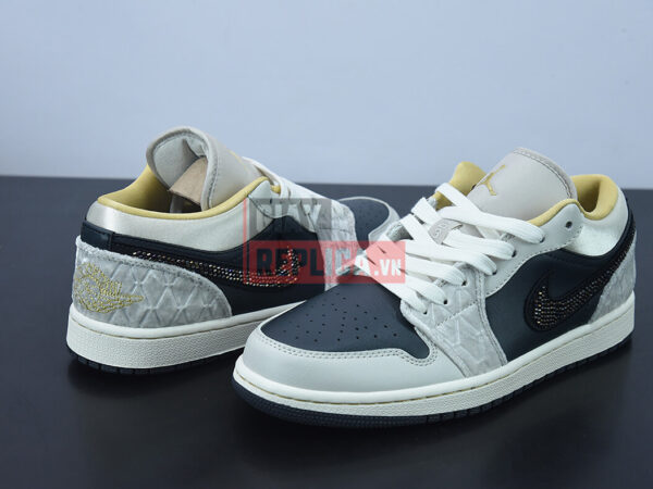 Giày Nike Air Jordan 1 Low ‘Beaded Swoosh’ Like Auth