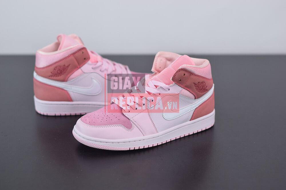 Giày Nike Air Jordan 1 Mid Digital Pink Like Auth