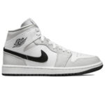 Giày Nike Air Jordan 1 Mid Light Smoke Grey V2 Like Auth