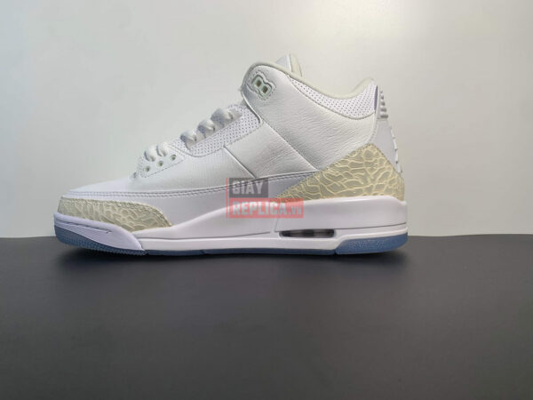 Giày Nike Air Jordan 3 Retro Pure White Like Auth