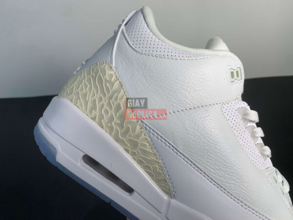 Giày Nike Air Jordan 3 Retro Pure White Like Auth