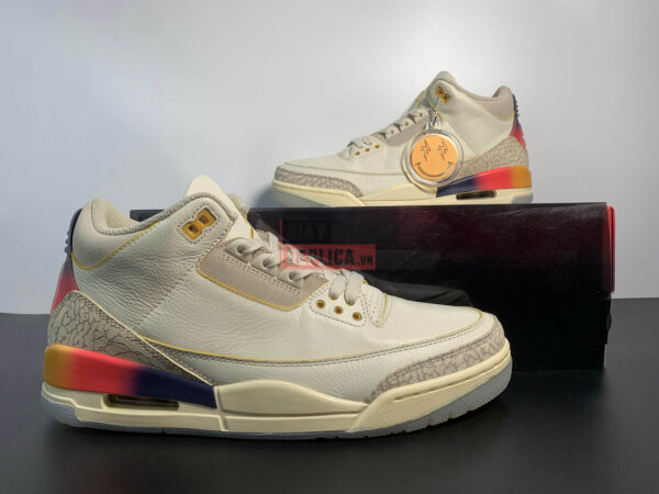 Giày Nike Air Jordan 3 x J Balvin Medellín Sunset Like Auth