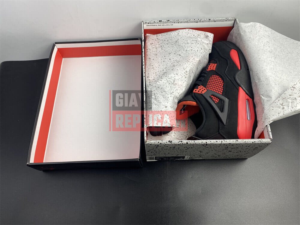 Giày Nike Air Jordan 4 Red Thunder Like Auth