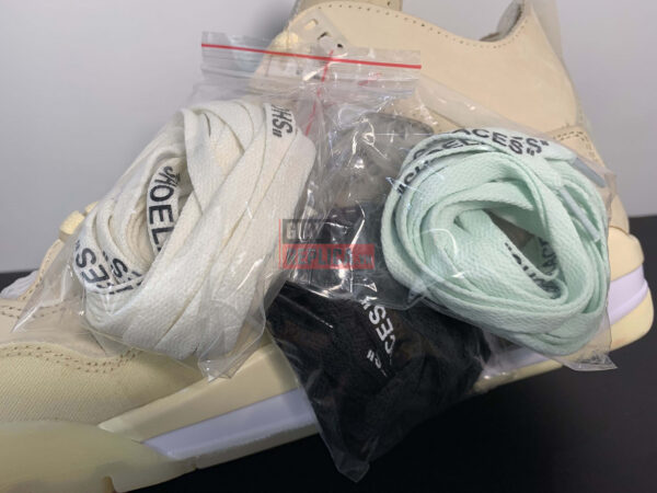 Giày Nike Air Jordan 4 Retro Off-White Sail Like Auth
