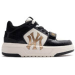 Giày MLB Chunky Liner Mid Lux New York Yankees Black Like Auth