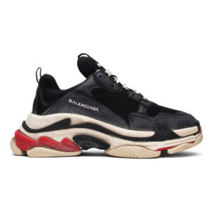 Giày Balenciaga Triple S đen đỏ Like Auth