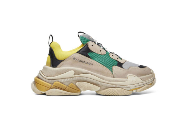 Giày Balenciaga Triple S xanh vàng Like Auth
