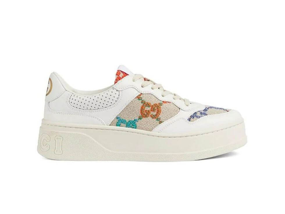 Giày Gucci GG Sneaker Multicolor Embroidered Like Auth