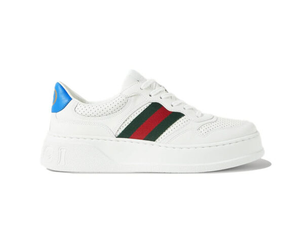 Giày Gucci GG Sneaker With Web ‘White’ Like Auth