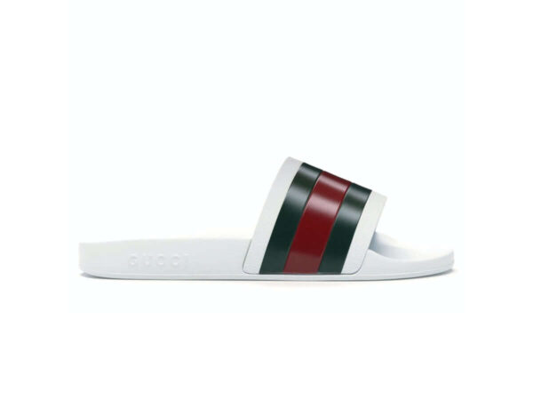 Dép Gucci Pursuit Pool Slides White Like Auth