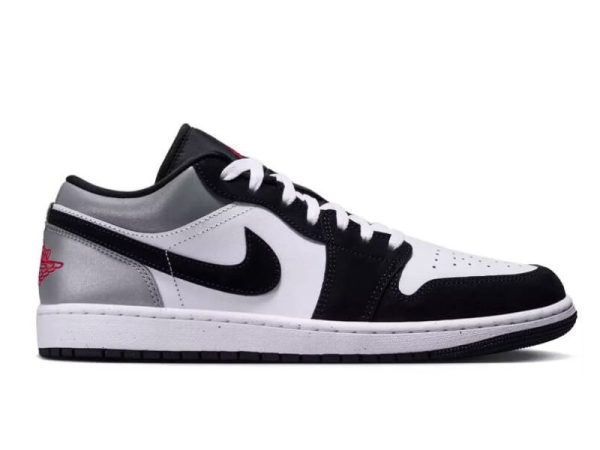 Giày Nike Air Jordan 1 Low SE White Fire Red Black Matte Silver Best Quality