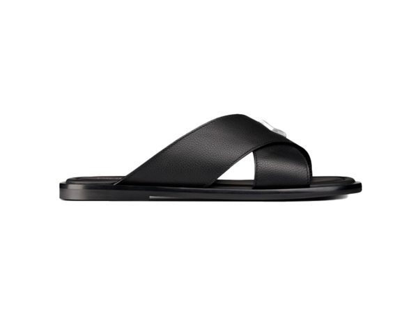dep-dior-alias-sandal-black-grained-calfskin-best-quality
