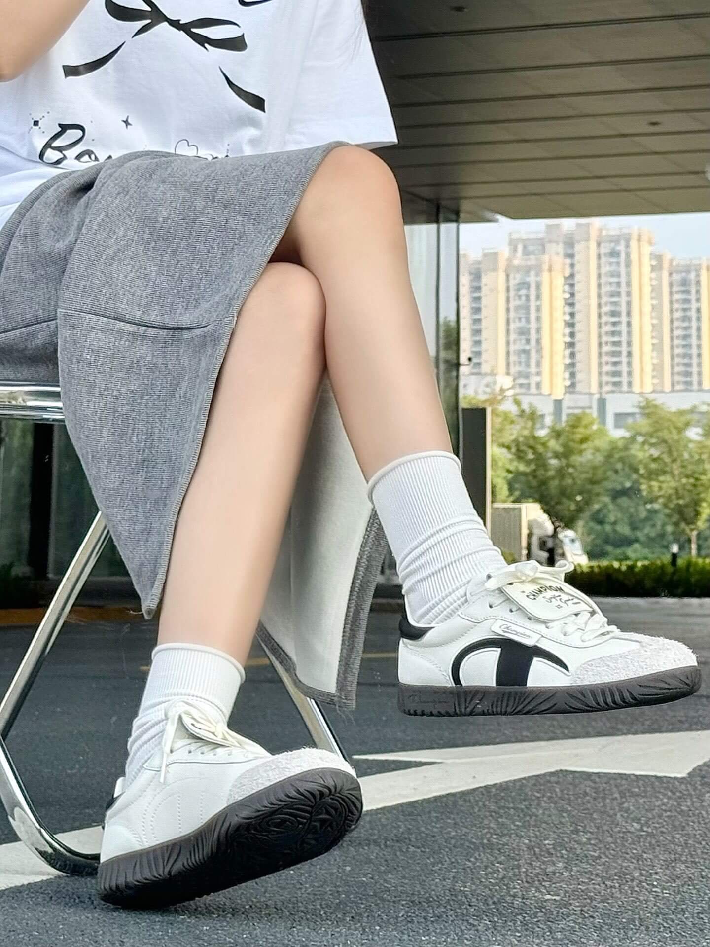 Giày Champion Essentials Champ T-Trainer Cream Black Like Auth 8 giay-champion-essentials-champ-t-trainer-cream-black-like-auth